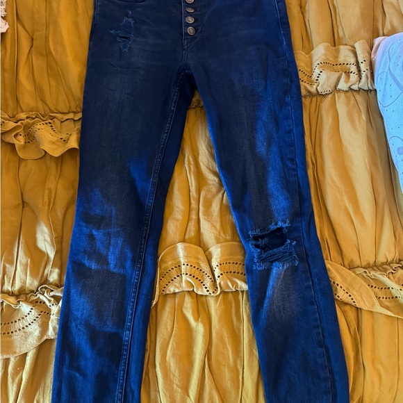 Free People Jeans Distressed Raw Hem - Picture 9 of 10